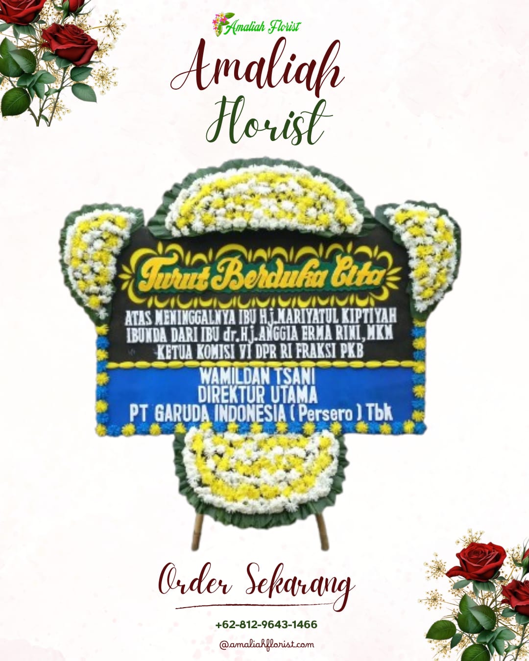 Papan Bunga Duka Ngraho